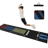 Rutschfeste Trainingsmatte mit langem Sprung – rutschfester, stoßdämpfender Bodenaufkleber für Indoor-Sport, ideal für Kinder und Erwachsene, leises körperliches Testbrett