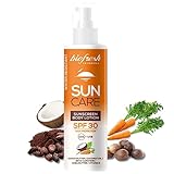 Biofresh cosmetics Sun Care Sonnenschutz Körperlotion LSF 30 - Sonnencreme, wasserfest und ohne Flecken, gleichmäßige Hautpflege sonnenspray,SPF 30, getönte Sonnenbrand-Creme 200ml