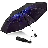 NINEMAX Taschenschirm Automatik Sturmfest Regenschirm Klappbar Taschenregenschirm Automatik Faltbarer Regenschirm Stabil 8 Rippen für Herren Damen