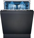 Siemens SN95EX07CE, iQ500 Smarter Geschirrspüler Vollintegriert, 60 cm breit, Besteckschublade, varioScharnier, extra leise, aquaStop, automatische Türöffnung, varioSpeed, Innenbeleuchtung