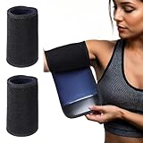 Qianyu 2 Stück Sauna Armbandage Verstellbares Einstellbare Arm Gürtel Arm Shaper Former Trimmer Slimming Arme Sport Fitness Ärmel Elastische Armtrainer Ärmel für Sport