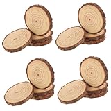 ARTSEWPLY 4 Sätze Teiliges Naturbelassene Holzscheiben Stabile Holzkreise Für Diy Basteln Hochzeitstischdeko Kreative Handwerksprojekte Vielseitige Naturholz Deko 4 Stück * 4