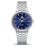 LN LENQIN Uhren Herren Edelstahl für Männer Damenuhren Klassische Analog Quarz Uhr Wasserdicht Armbanduhr Herren Unisex Uhr