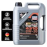 LIQUI MOLY Top Tec 4310 0W-30 | 5 L | Synthesetechnologie Motoröl | Art.-Nr.: 3736, farblos