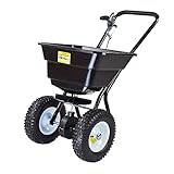 DEMA Streuhandwagen 45L – Salzstreuer, Düngestreuer, Saatgutstreuer, Sandstreuer für Garten, Rasenpflege und Winterdienst