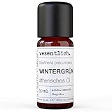 Wintergrünöl - reines ätherisches Öl von wesentlich. - 100% naturrein aus der Glasflasche (10ml)