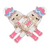 OUNONA 1 Paar Ohrringe Ohr Stecker Weihnachtsohrringe Nieten Nussknacker Ohrringe Gold Baumeln Für Nussknacker-soldat-ohrringe Nussknacker Schmuck Ornamente Zinklegierung