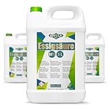 15L Essigsäure 80% Premium Qualität | 3x5L Essigessenz 80 prozent Lebensmittelqualität 15 kg | Hochreiner Essig für Vielseitige Anwendungen | Perfekt für Hausgebrauch Industrie Gartenbau Reinigung
