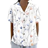 Multifunktionelle Übergangsjacke-Bluse Hybrid Mit Knopfleiste – Winddichtes Taffet-Material Herbst Kleidung Damen Weiß XXL