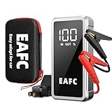 5000A Starthilfe Powerbank für pkw, 12V Booster Auto Starthilfe (bis zu 10L Benzin/6L Diesel), Booster Auto Starthilfe mit 3-Modi LED, LCD Bildschirm, USB Ausgänge 2.0, (Aufbewahrungsbox)