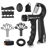 Fingertrainer 6-Pack Handtrainer Unterarmtrainer,Griffkraft Trainer,Griffkraft Zug,Trainingsgerät.unterarmtrainer,Finger Trainingsgert, Fingerstrecker, Trainingsring und Stressabbau-Griffkugel