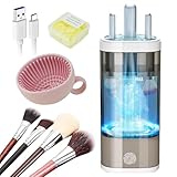 IUHFSIFS Pinselreiniger Make Up Elektrisch 2.0【Motor Upgrade - 10-fache Reinigungskraft】【Branche Nr. 1 – SGS-Zertifizierung】Pinselreiniger Make Up, Leicht Zu Edienen Make Up Brush Cleaner, Gray