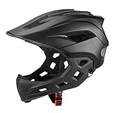 BSTCAR Kinder Fahrradhelm, Spiderman Helm Fullface Helm MTB Full Face Fahrradhelm mit Kinnschutz, Fahrradhelm 5 Alter Und Mehr