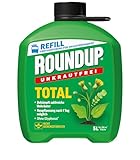 Roundup Unkrautfrei TOTAL, 5 Liter Nachfüller - Unkrautvernichter, zur Bekämpfung von Unkräutern, Gräsern und Moos