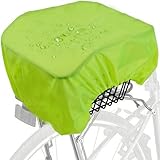 JSHAHA Regenhülle für Regenüberzug Rahrradkorb Fahrradtasche Gepäckträger 35L wasserdichte Neongelb