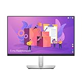 Dell P2422H 24 Zoll Full HD (1920x1080) Monitor, 60Hz, IPS, 5ms, 99% sRGB, DisplayPort, HDMI, VGA, 5x USB, 3 Jahre Garantie, Schwarz