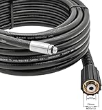 5 Meter Rohrreinigungsschlauch Kanalratte für Hochdruckreiniger M22x1,5 IG Abflussreiniger Schlauch kompatibel mit Kärcher, Kränzle, Bosch, Nilfisk (Starre Düse, Für Quick Connect)