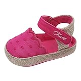 Chicco, Sandalen für Neugeborene, mit Praktischem Klettverschluss, Babyschuhe 0-24 Monate, Italienisches Design, Fuchsie 1, 19 EU