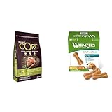 Wellness CORE Low Fat, Pute, 10 kg, Hundefutter trocken für sterilisierte oder übergewichtige Hunde, ohne Zuckerzusatz, getreidefrei, mit hohem Fleischanteil +WHIMZEES by Wellness Reisknochen 20 Stück