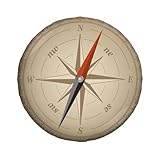 Universal Ersatz Ersatzrad Abdeckung Vintage Kompass Muster Wasserdicht Reserveradabdeckung Staubdicht Reifen für Anhänger, Wohnmobil, SUV, Geländewagen Rad 15 Zoll