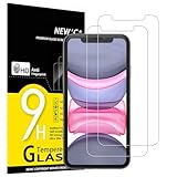NEW'C 2 Stück für iPhone 11 und iPhone XR für Panzerglas, Frei von Kratzern, 9H Härte, HD Displayschutzfolie, 0.33mm Ultra-klar, Ultrabeständig