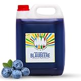 Rainbow Slush Sirup AZO FREI | Geschmack Blaubeere | Konzentrat für Slushy Maker Eis Slushmaschinen Eismaschinen Getränke 1:5