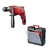 Einhell Schlagbohrmaschine TC-ID 1000 Kit (1010 W, 1 Gang, Bohrleistung Ø Holz 32 mm, Ø Metall 13 mm, Ø Beton 16 mm, 13 mm Schnellspannbohrfutter, inkl. Koffer)