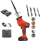 Elektrische Säbelknochensäge – Tragbarer Hand-Metzger-Fleischschneider mit Klingen zum Schneiden von gefrorenem Fleisch, Knochen, Speck und Schweinefleisch