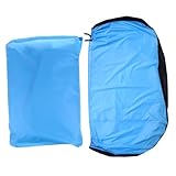 ibasenice Wasserdichte Fahrradabdeckplane Metallring UV Regenschutz Outdoor Indoor Fahrradschutz Langlebige Praktische Schutzplane mit Schlossöffnung Geeignet für Fahrradlagerung