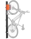 monTEK Automatischer Fahrradlift – Vertikaler Fahrradträger für schwere Fahrräder (bis 32 kg) – Einfache Montage, platzsparende Wandhalterung für Garage, Schuppen, Wohnung – Für 24-29' Reifen, E-Bikes