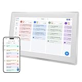 Annadue Intelligenter Digitaler Bilderrahmen, 15,6-Zoll-Cloud-Fotorahmen mit Familienkalender und Kunstgalerie, 1080P-Touchscreen, WiFi-Synchronisierung, Habit Tracker, (1)