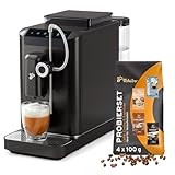 Tchibo Kaffeevollautomat Esperto2 Milk mit One-Touch Milchfunktion und 2-Tassen-Funktion für Espresso, Caffè Crema, Capuccino und Milchschaum, Granite Black - INKLUSIVE Kaffeeprobierset GRATIS