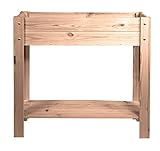 mgc24® Hochbeet - Kiefernholz Dunkelbraun rechteckig, extra schmal für Balkon - ca. 80 x 30 x 78 cm