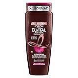 L'Oréal Paris Stärkendes XXL Shampoo gegen Haarausfall durch Haarbruch, Für kraftloses, brüchiges Haar, Mit Biotin, Provitamin B5 und Arginin, Elvital Full Resist Haarshampoo, 1 x 700 ml