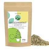 Herzgespannkraut 125g von Alpi Nature, Tee lose, Echtes Herzgespann getrocknet und geschnitten zur Zubereitung von Herzegespann Tee, Herzgespannkraut Tee und Kräutertee