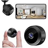 SNZ Mini Kamera, 1080P HD WLAN Überwachungskamera Innen Live Übertragung Handy APP Für WiFi Camera Indoor Mit Akku Kompakte Sicherheitskamera mit Bewegungsmelder für Startseite Büro Sicherheit