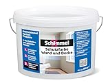 SchimmelX Schutzfarbe Wand und Decke 10,0 l | hochdeckende Spezialfarbe | für Küche, Bad und Wohnbereich | scheuerbeständig | Lösemittelfrei | Innenbereich