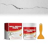 Wandreparatur-Paste (100g) – Schnell Trocknende Spachtelmasse Für Risse, Löcher & Schäden in Wänden & Decken – Inkl. Spachtel – Einfache Anwendung, Langlebige Lösung Für Trockene Wände