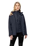 Jack Wolfskin Damen Glaabach 3-in-1 W Jacket, night blue, XL EU
