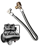 Luftkompressor Rückschlagventil Schlauch - Energieeffiziente Dichtungsteile | Geräuscharm Luftkompressorschlauch mit Rückschlagventil für Marine LKW Garten Industrie Stadt Hof