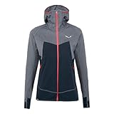 Salewa Damen Puez Hybrid Polarlite Hooded Fleece Women Jacke, NAVY BLAZER MELANGE, 40 EU