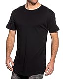 Urban Classics Herren Shaped Long Tee T-Shirt, Schwarz (Schwarz 7), 3XL