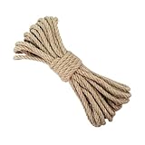 Juteband 10 m x 8/10 mm Makramee-Juteseil – Ausfransfreies Vintage-Seil for Heim- und Gartendekoration, rustikale Hochzeiten(10mm 10M)