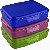 My-goodbuy24 Butterbrotdose Brotdose | 3er Set | Lunchbox für Kinder & Erwachsene - Perfekt für Schule, Büro, Arbeit oder Kindergarten - Spülmaschinengeeignet
