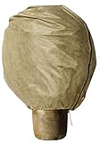 Windhager Winter-Vlieshaube Protect XL, Kälteschutz, Frostschutz für Pflanzen, Abdeckvlies, Winterschutzhaube, 1,1 x 1,1 m, beige