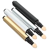 PACKOVE Kompaktes Leeres Rohr 4 Stück 3ml Kosmetik Concealer Tuben mit Deckel für Flüssige Foundation und Reisen