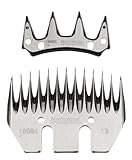 Schermesser-Set Kerbl Premium, Schaf, 13/4 Zähne, Profischur