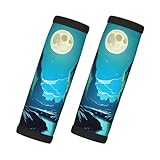 yuangjhop Water Moon Cave Gepäckgriffabdeckung, Gepäckkennzeichnung, weich, geeignet für Koffer, Trolleygriff, 2 Stück, Gepäckanhänger, Reisezubehör, Geschenk, Logo