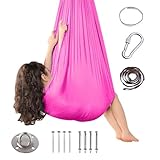 𝐘𝐨𝐠𝐚tuch Swing 200 Kg Max. Tragfähigkeit Mit Beschläge -Aerial 𝐘𝐨𝐠𝐚 Tuch Geeignet, um lebendiger und fröhlicher zu machen (280 * 150CM),A-Rosa