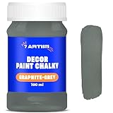 7 Artists Chalk Paint Graphit-Grau 100 ml Kreidefarbe für Möbel | Kreidefarbe für Holz auf Wasserbasis - Graphit-Grau Farbe für Möbel ohne Schleifen | Kreidefarbe Möbel, Wand, Holz